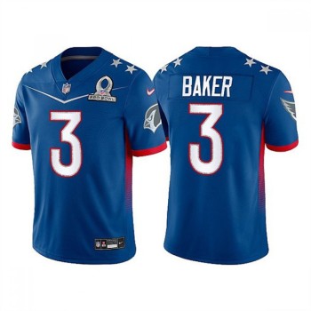 Men's Arizona Cardinals #3 Budda Baker 2022 Royal NFC Pro Bowl Stitched Jersey Men's Arizona Cardinals #3 Budda Baker 2022 Royal NFC Pro Bowl Stitched Jersey