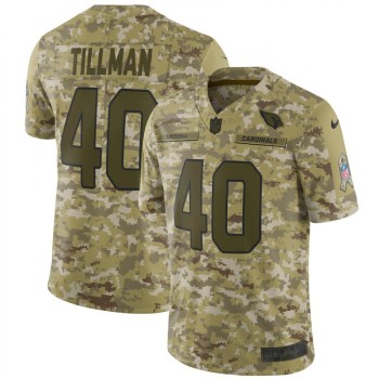 Men's Arizona Cardinals #40 Pat Tillman 2018 Camo Salute to Service Retired Player Limited Stitched NFL Jersey Men's Arizona Cardinals #40 Pat Tillman 2018 Camo Salute to Service Retired Player Limited Stitched NFL Jersey