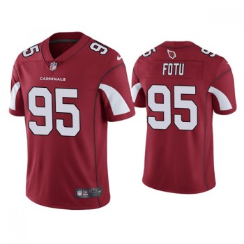 Men's Arizona Cardinals #95 Leki Fotu Red Vapor Untouchable Limited Stitched Jersey Men's Arizona Cardinals #95 Leki Fotu Red Vapor Untouchable Limited Stitched Jersey