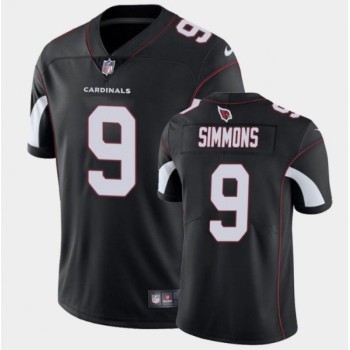 Men's Arizona Cardinals #9 Isaiah Simmons Black Vapor Untouchable Limited Stitched Jersey Men's Arizona Cardinals #9 Isaiah Simmons Black Vapor Untouchable Limited Stitched Jersey