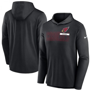 Men's Arizona Cardinals Black Lightweight Performance Hoodie Long Sleeve T-Shirt Men's Arizona Cardinals Black Lightweight Performance Hoodie Long Sleeve T-Shirt