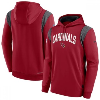 Men's Arizona Cardinals Burgundy Sideline Stack Performance Pullover Hoodie 001 Men's Arizona Cardinals Burgundy Sideline Stack Performance Pullover Hoodie 001