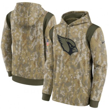 Men's Arizona Cardinals Camo 2021 Salute To Service Therma Performance Pullover Hoodie Men's Arizona Cardinals Camo 2021 Salute To Service Therma Performance Pullover Hoodie