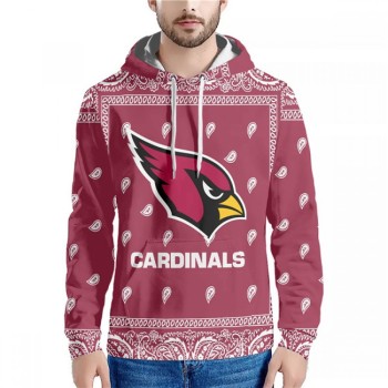 Men's Arizona Cardinals Red Pullover Hoodie Men's Arizona Cardinals Red Pullover Hoodie