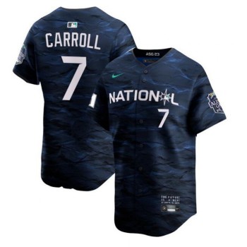 Men's Arizona Diamondbacks #7 Corbin Carroll 2023 All-star Royal Stitched Baseball Jersey Men's Arizona Diamondbacks #7 Corbin Carroll 2023 All-star Royal Stitched Baseball Jersey
