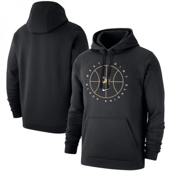 Men's Army Black Knights Black Basketball Icon Club Fleece Pullover Hoodie Men's Army Black Knights Black Basketball Icon Club Fleece Pullover Hoodie