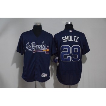 Men's Atlanta Braves #29 John Smoltz Navy Flexbase Stitched MLB Jersey Men's Atlanta Braves #29 John Smoltz Navy Flexbase Stitched MLB Jersey