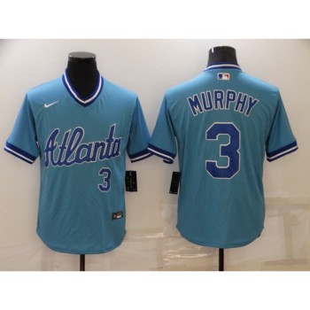 Men's Atlanta Braves #3 Dale Murphy Blue Stitched Baseball Jersey Men's Atlanta Braves #3 Dale Murphy Blue Stitched Baseball Jersey
