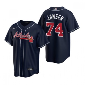 Men's Atlanta Braves #74 Kenley Jansen Navy Cool Base Stitched Baseball Jersey Men's Atlanta Braves #74 Kenley Jansen Navy Cool Base Stitched Baseball Jersey