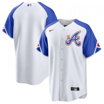 Men's Atlanta Braves Blank White 2023 City Connect Cool Base Stitched Baseball Jersey Men's Atlanta Braves Blank White 2023 City Connect Cool Base Stitched Baseball Jersey