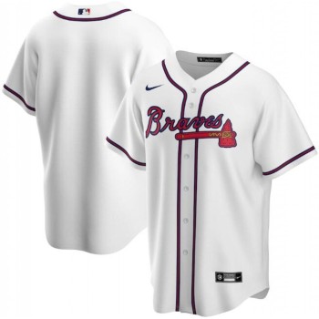Men's Atlanta Braves Blank White Cool Base Stitched Jersey Men's Atlanta Braves Blank White Cool Base Stitched Jersey