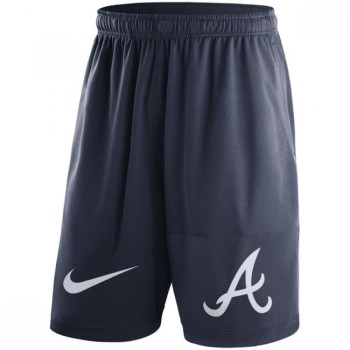 Men's Atlanta Braves Navy Dry Fly Shorts Men's Atlanta Braves Navy Dry Fly Shorts
