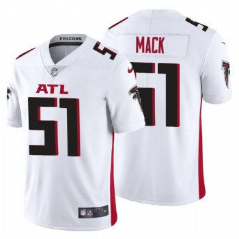 Men's Atlanta Falcons #51 Alex Mack New White Vapor Untouchable Limited Stitched Jersey Men's Atlanta Falcons #51 Alex Mack New White Vapor Untouchable Limited Stitched Jersey