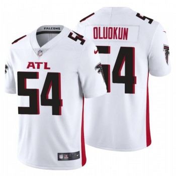 Men's Atlanta Falcons #54 Foyesade Oluokun New White Vapor Untouchable Limited Stitched Jersey Men's Atlanta Falcons #54 Foyesade Oluokun New White Vapor Untouchable Limited Stitched Jersey