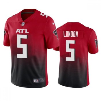 Men's Atlanta Falcons #5 Drake London Red/Black NFL Draft Vapor Untouchable Limited Stitched Jersey Men's Atlanta Falcons #5 Drake London Red/Black NFL Draft Vapor Untouchable Limited Stitched Jersey