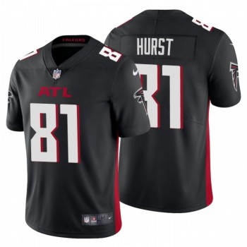 Men's Atlanta Falcons #81 Hayden Hurst New Black Vapor Untouchable Limited Stitched Jersey Men's Atlanta Falcons #81 Hayden Hurst New Black Vapor Untouchable Limited Stitched Jersey
