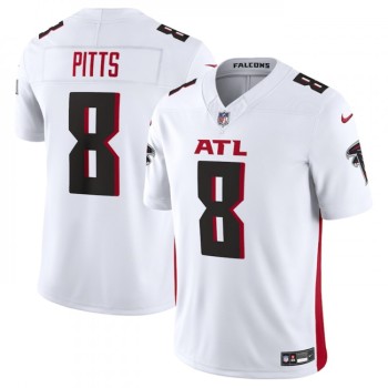 Men's Atlanta Falcons #8 Kyle Pitts White 2023 F.U.S.E. Vapor Untouchable Limited Stitched Football Jersey Men's Atlanta Falcons #8 Kyle Pitts White 2023 F.U.S.E. Vapor Untouchable Limited Stitched Football Jersey