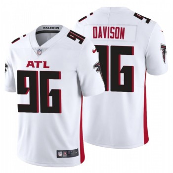 Men's Atlanta Falcons #96 Tyeler Davison New White Vapor Untouchable Limited Stitched Jersey Men's Atlanta Falcons #96 Tyeler Davison New White Vapor Untouchable Limited Stitched Jersey