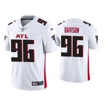 Men's Atlanta Falcons #96 Tyeler Davison New White Vapor Untouchable Limited Stitched NFL Jersey Men's Atlanta Falcons #96 Tyeler Davison New White Vapor Untouchable Limited Stitched NFL Jersey