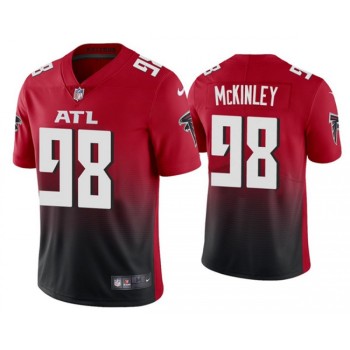 Men's Atlanta Falcons #98 Takkarist McKinle New Red Vapor Untouchable Limited Stitched Jersey Men's Atlanta Falcons #98 Takkarist McKinle New Red Vapor Untouchable Limited Stitched Jersey