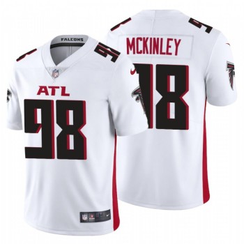 Men's Atlanta Falcons #98 Takkarist McKinley New White Vapor Untouchable Limited Stitched NFL Jersey Men's Atlanta Falcons #98 Takkarist McKinley New White Vapor Untouchable Limited Stitched NFL Jersey