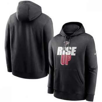 Men's Atlanta Falcons Black Fan Gear Local Club Pullover Hoodie Men's Atlanta Falcons Black Fan Gear Local Club Pullover Hoodie