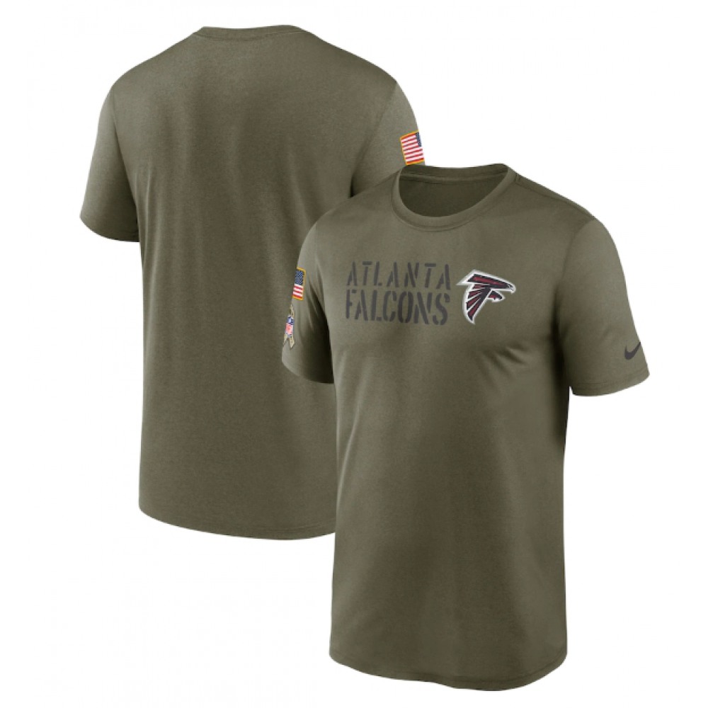 Men's Atlanta Falcons Olive 2022 Salute to Service Legend Team T-Shirt