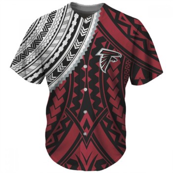 Men's Atlanta Falcons Red Baseball Jersey Men's Atlanta Falcons Red Baseball Jersey