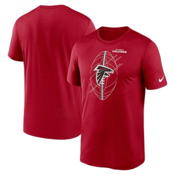 Men's Atlanta Falcons Red Legend Icon Performance T-Shirt Men's Atlanta Falcons Red Legend Icon Performance T-Shirt