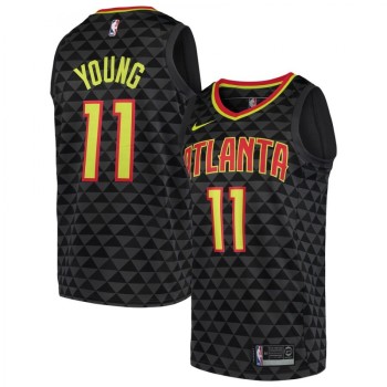 Men's Atlanta Hawks #11 Trae Young Black Stitched NBA Jersey Men's Atlanta Hawks #11 Trae Young Black Stitched NBA Jersey
