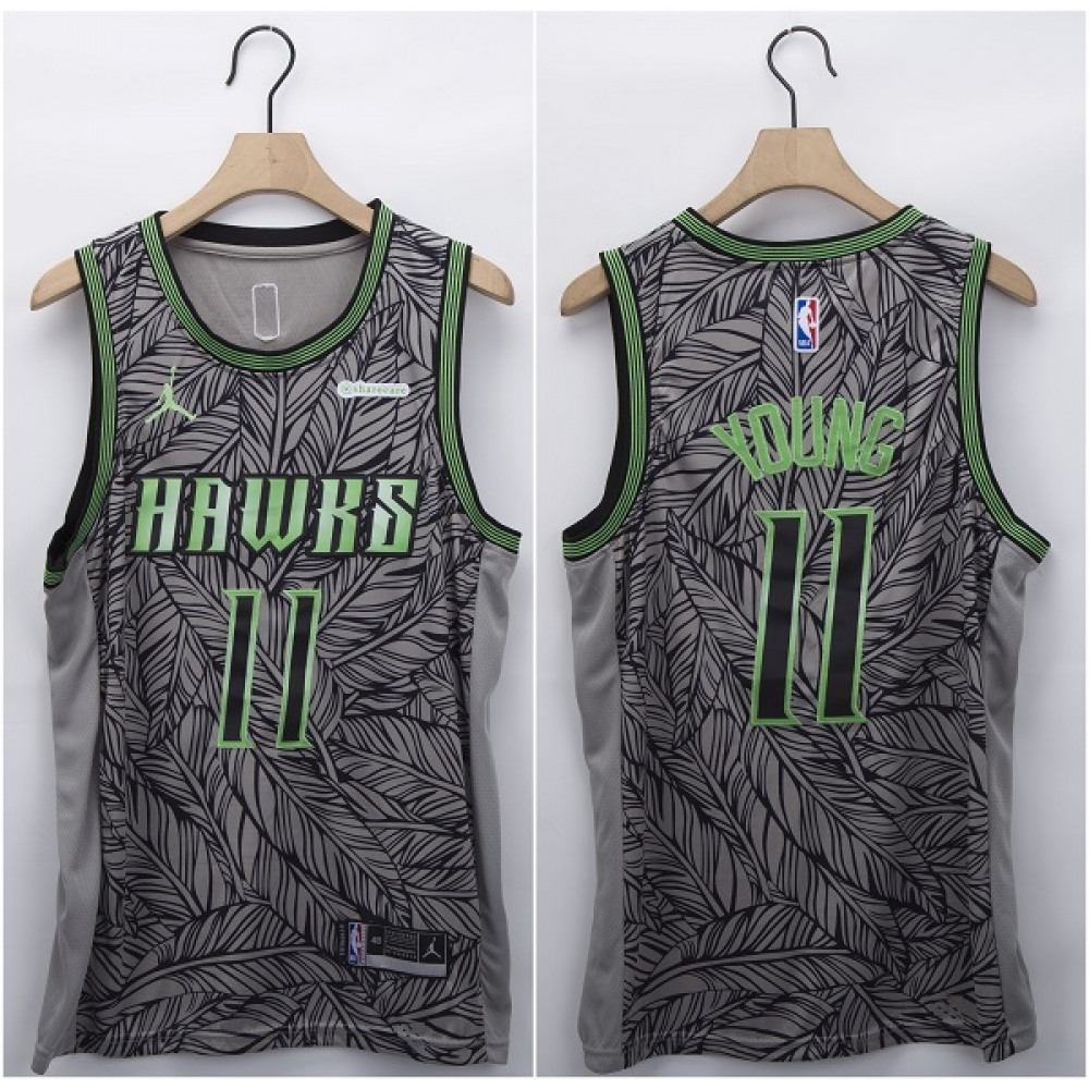 Men's Atlanta Hawks #11 Trae Young Fashion Edition Stitched NBA Jersey