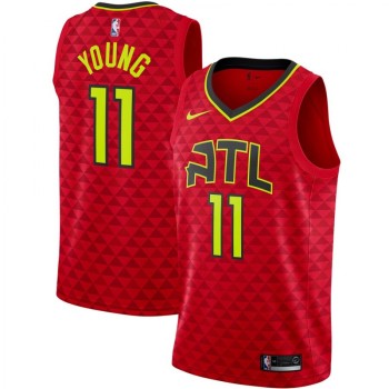 Men's Atlanta Hawks #11 Trae Young Red Stitched NBA Jersey Men's Atlanta Hawks #11 Trae Young Red Stitched NBA Jersey