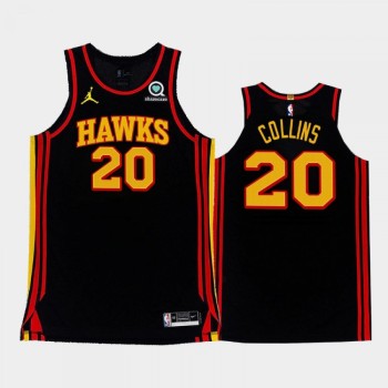 Men's Atlanta Hawks #20 John Collins 2020-21 Black Stitched Jersey Men's Atlanta Hawks #20 John Collins 2020-21 Black Stitched Jersey
