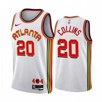 Men's Atlanta Hawks #20 John Collins 2022/23 White Association Edition Stitched Jersey Men's Atlanta Hawks #20 John Collins 2022/23 White Association Edition Stitched Jersey