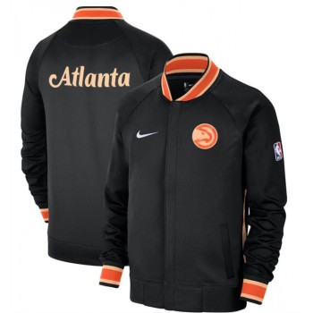 Men's Atlanta Hawks Black 2022/23 City Edition Full-Zip Jacket Men's Atlanta Hawks Black 2022/23 City Edition Full-Zip Jacket