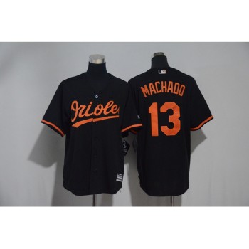 Men's Baltimore Orioles #13 Manny Machado Black Cool Base Stitched MLB Jersey Men's Baltimore Orioles #13 Manny Machado Black Cool Base Stitched MLB Jersey