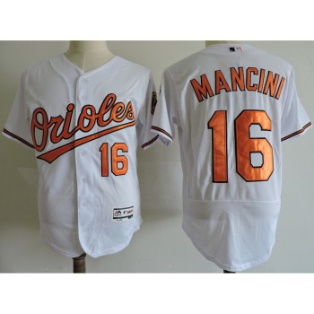 Men's Baltimore Orioles #16 Trey Mancini White Elite Stitched MLB Jersey Men's Baltimore Orioles #16 Trey Mancini White Elite Stitched MLB Jersey