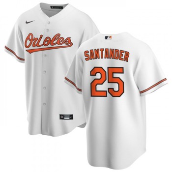 Men's Baltimore Orioles #25 Anthony Santander White Cool Base Stitched Jersey Men's Baltimore Orioles #25 Anthony Santander White Cool Base Stitched Jersey