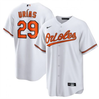 Men's Baltimore Orioles #29 Ramon Urias White Cool Base Stitched Jersey Men's Baltimore Orioles #29 Ramon Urias White Cool Base Stitched Jersey