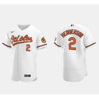 Men's Baltimore Orioles #2 Gunnar Henderson White Flex Base Stitched Baseball Jersey Men's Baltimore Orioles #2 Gunnar Henderson White Flex Base Stitched Baseball Jersey
