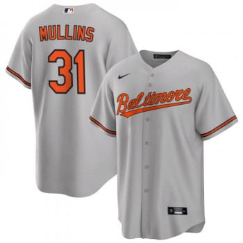 Men's Baltimore Orioles #31 Cedric Mullins Grey Cool Base Stitched Jersey Men's Baltimore Orioles #31 Cedric Mullins Grey Cool Base Stitched Jersey