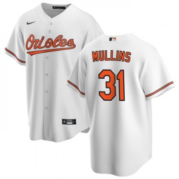 Men's Baltimore Orioles #31 Cedric Mullins White Cool Base Stitched Jersey Men's Baltimore Orioles #31 Cedric Mullins White Cool Base Stitched Jersey