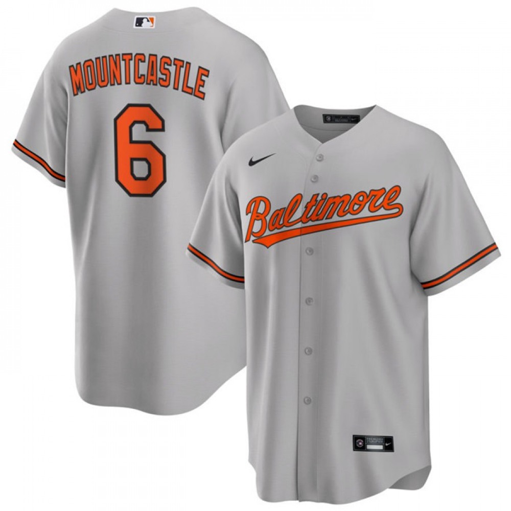 Youth Baltimore Orioles #6 Ryan Mountcastle Grey Cool Base Stitched Jersey