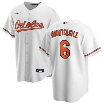 Men's Baltimore Orioles #6 Ryan Mountcastle White Cool Base Stitched Jersey Men's Baltimore Orioles #6 Ryan Mountcastle White Cool Base Stitched Jersey
