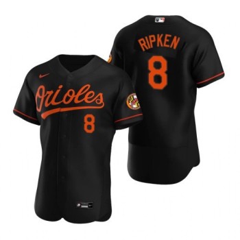 Men's Baltimore Orioles #8 Cal Ripken Jr. Black Flex Base Stitched Jersey Men's Baltimore Orioles #8 Cal Ripken Jr. Black Flex Base Stitched Jersey