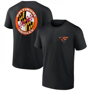 Men's Baltimore Orioles Black Iconic Bring It T-Shirt Men's Baltimore Orioles Black Iconic Bring It T-Shirt
