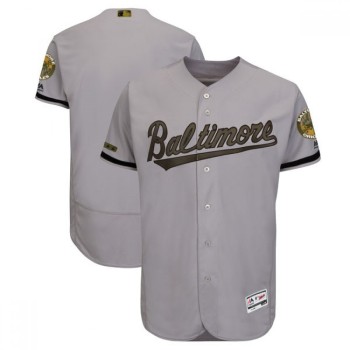 Men's Baltimore Orioles Blank Gray 2018 Memorial Day Flexbase Stitched MLB Jersey Men's Baltimore Orioles Blank Gray 2018 Memorial Day Flexbase Stitched MLB Jersey
