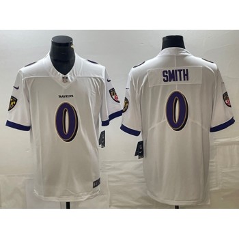 Men's Baltimore Ravens #0 Roquan Smith White Vapor Untouchable Limited Football Jersey Men's Baltimore Ravens #0 Roquan Smith White Vapor Untouchable Limited Football Jersey