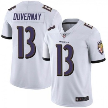Men's Baltimore Ravens #13 Devin Duvernay White Vapor Untouchable Limited Jersey Men's Baltimore Ravens #13 Devin Duvernay White Vapor Untouchable Limited Jersey