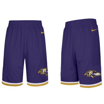 Men's Baltimore Ravens 2019 Purple Knit Performance Shorts Men's Baltimore Ravens 2019 Purple Knit Performance Shorts